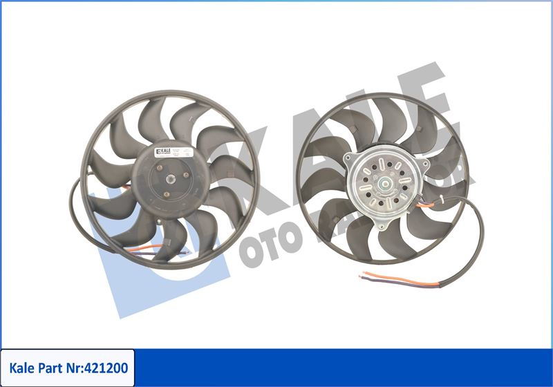 FAN MOTORU PERVANELİ SAĞ AUDI A4-A6 (200W-280mm) (DAVLUMBAZ YOK) - KALE - OEM 8E0959455B