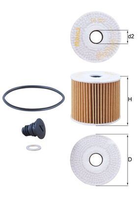 YAĞ FİLTRESİ — MAHLE OX1077D - MAHLE