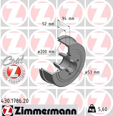 ARKA FREN KAMPANA CORSA C (01>11) ABS'Lİ - ZIMMERMANN - OEM 9196290