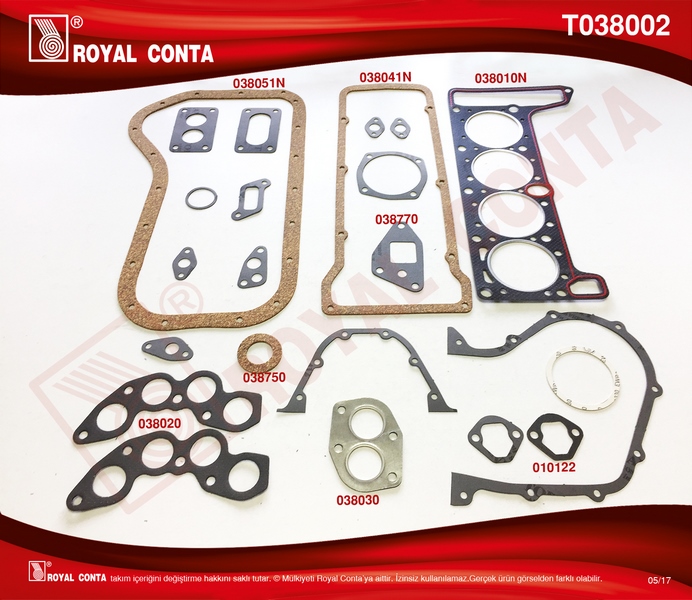 MOTOR TAKIM CONTA KEÇESİZ 1300S-1600S-NİVA - ROYAL