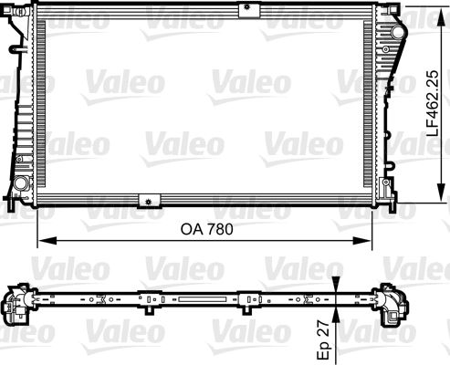 RADYATOR VIVARO 2.5CDTI - VALEO - OEM 8200465488