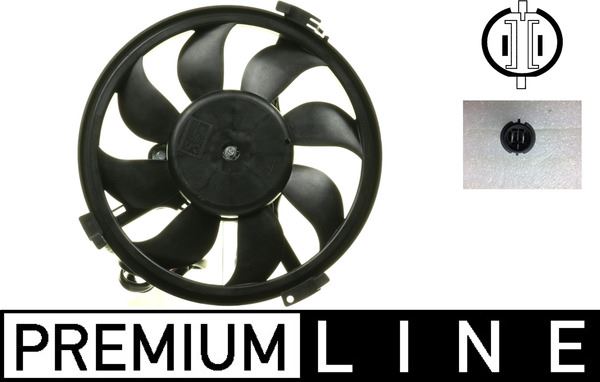 Kühlmittelkühler-/Kondensator-Lüfter VW PASSAT — MAHLE CFF3000P - MAHLE