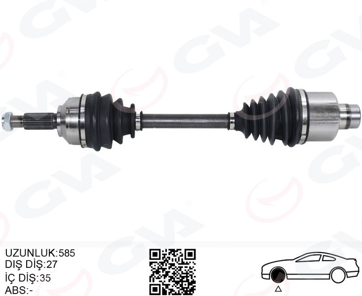 ON AKS KOMPLE SAG MONDEO III 1.8 - 2.0 16V- 2.0TDCI 00>07 - GVA - OEM 2S713B436BC