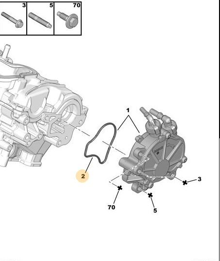 VAKUM POMPA CONTASI P407 - PSA - OEM 4556.20