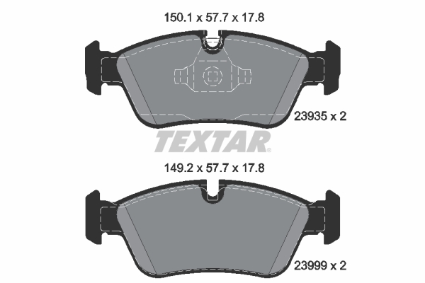 FREN BALATASI ON BMW E87 E90 E91 - TEXTAR - OEM 34116769763