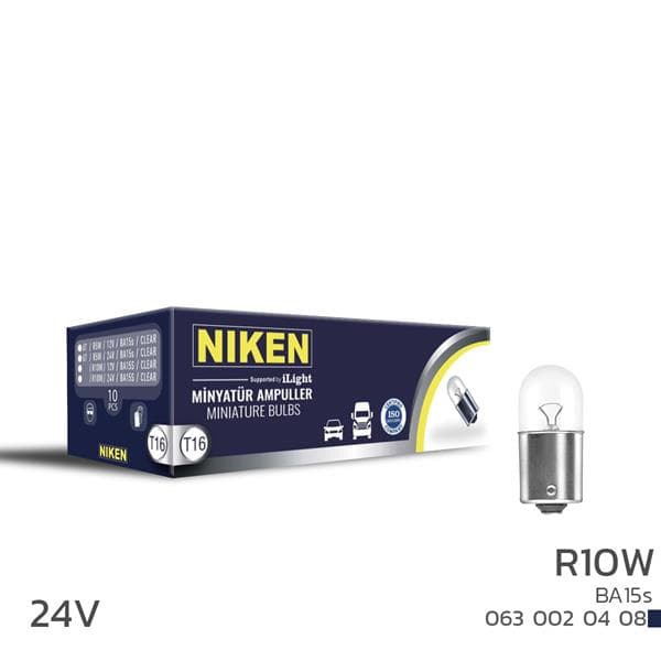 NIKEN 24V 67 AMPUL (R10W) BA15s 10LU