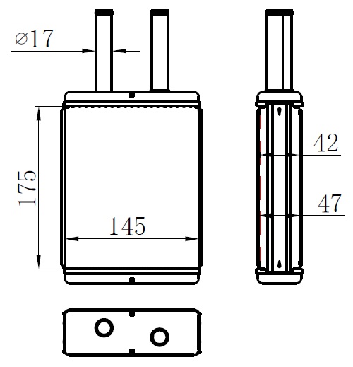 KALORİFER BRAZİNG HEATER A/M(175X145X42)CAPİTAL - ORIS
