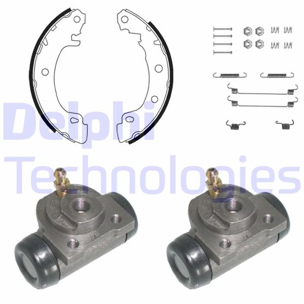 FREN PABUÇ KİTİ ARKA RENAULT MEGANE. SCENİC 02/99>05/03 - DELPHI