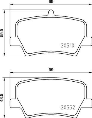 FREN DISK BALATASI ARKA XC40 2.0 2.0D 10 17> - VALEO - OEM 31687033