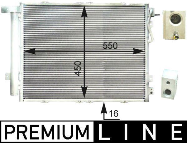 A/C-Kondensator KIA SORENTO ('02-'05) - MAHLE