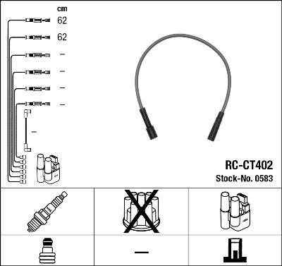 RC-CT402 ATEŞLEME KABLOSU - NGK