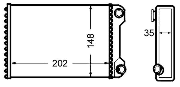 Innenraum-Wärmetauscher FIAT DOBLO