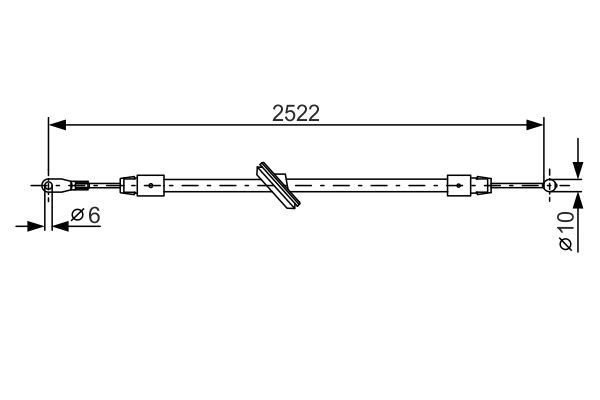 FREN HALATI ON MERCEDES SPRINTER B906 . VW CRAFTER 30-35-50 - BOSCH - OEM A9064205285