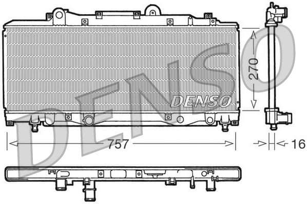 RADİATOR. ENGİNE COOLİNG LANCIA Y (95-03)