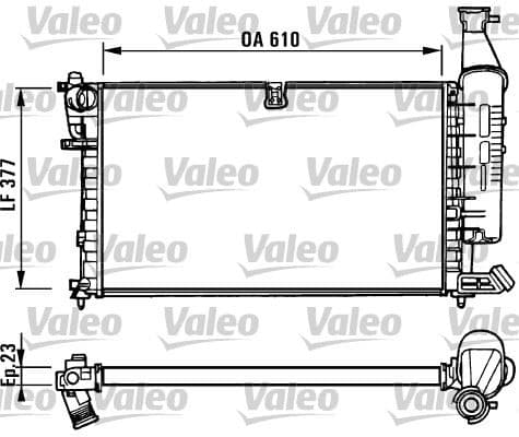 RADYATÖR PARTNER-BERLINGO 96>1.4-1.6 16V (TU3.2...