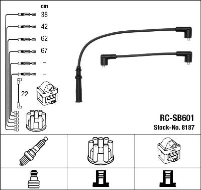 RC-SB601 ATEŞLEME KABLOSU - NGK