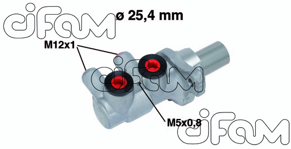 FREN ANA MERKEZİ OPEL ASTRA H 04> ZAFIRA B 05> (25.4mm ESP`SİZ ARAÇLAR İÇİN) - CIFAM - OEM 558387