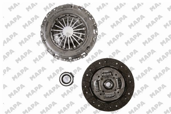 DEBRIYAJ SETI AUDI A3 (8P1) 20 FSI SERVIS SETI (BASKI + DISK + RULMAN) 006228520 - MAPA - OEM 06F105266