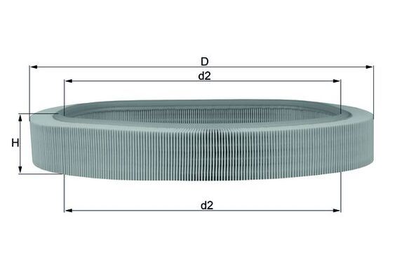 HAVA FILTRESI MERCEDES M103 W201 - MAHLE - OEM A0020948804