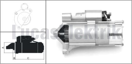 MARŞ MOTORU 12V 11 DIS 1.4kw JUMPER-BOXER-DUCATO-B...