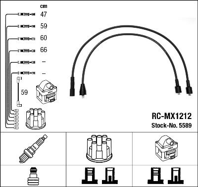 RC-MX1212 ATEŞLEME KABLOSU - NGK