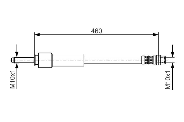 FREN HORTUMU ON MERCEDES SPRINTER B906 06>16 - BOSCH - OEM A9064280635