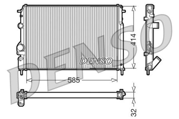 RADİATOR. ENGİNE COOLİNG DACIA LOGAN I (04-)