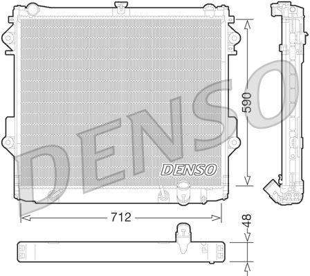 RADİATOR. ENGİNE COOLİNG TOYOTA LAND CRUISER (J200 - DENSO - OEM 1640050380