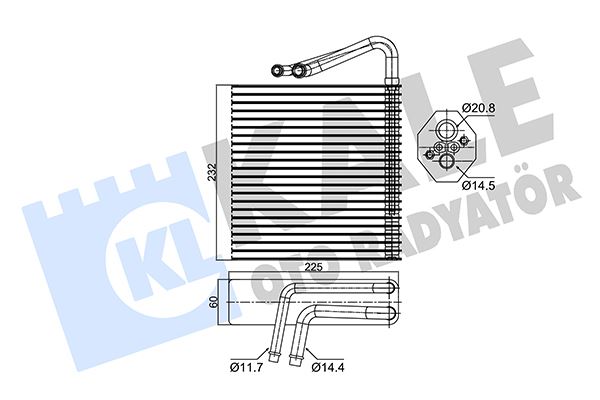 EVAPORATOR MEGANE II-SCENIC II - KALE - OEM 7701207874