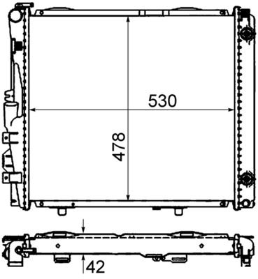 MOTOR SU RADYATORU MERCEDES W124 S124 C124 A124 KLIMALI - MAHLE - OEM A1245009003