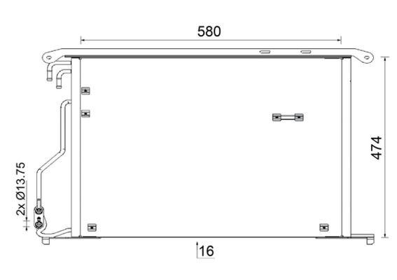 A/C-Kondensator MB SL 65 - MAHLE