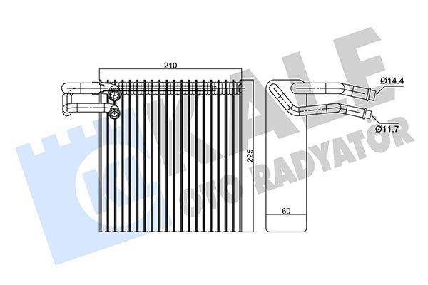 KLİMA EVAPORATÖR LOGAN 11>MODUS 04>DUSTER 10>MICRA (03-10)1.0-1.2-1.4 16V - KALE - OEM 27280AX100