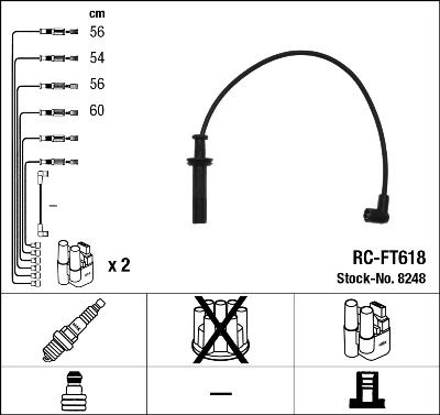 RC-FT618 ATEŞLEME KABLOSU - NGK