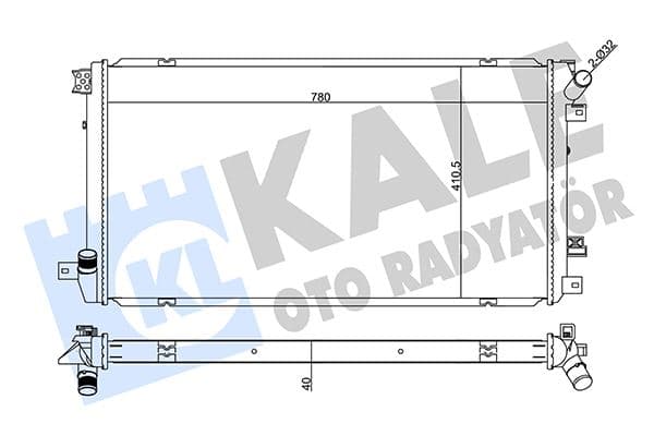 Su Radyatörü OPEL ORJINAL 3637681