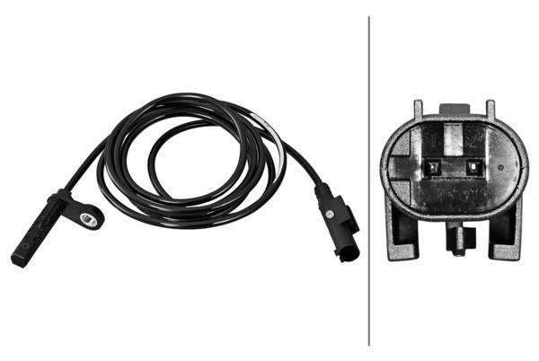 ABS SENSORU ARKA SOL MERCEDES SPRINTER B906 . VW CRAFTER 30-35-50 - HELLA - OEM A9069051001