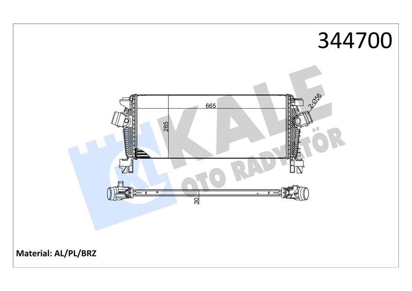 TURBO RADYATORU ASTRA J 1.4 1.6 CDTI-TURBO ZAFIRA C 1.4 - KALE - OEM 1302148