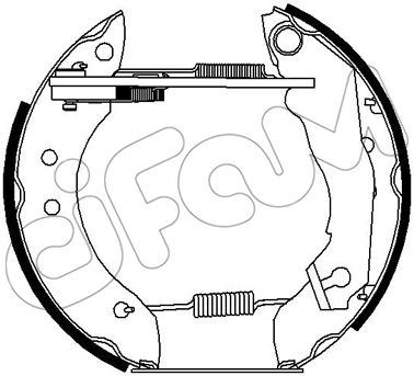 HIZLI TAMİR KİTİ(PAPUÇ+FREN SİLİNDİRİ+YAYLAR) FORD EUROPE III VAN (AVA) : 1.6 / ORİON I (AFD) : 1.3; - CIFAM - OEM 5020973