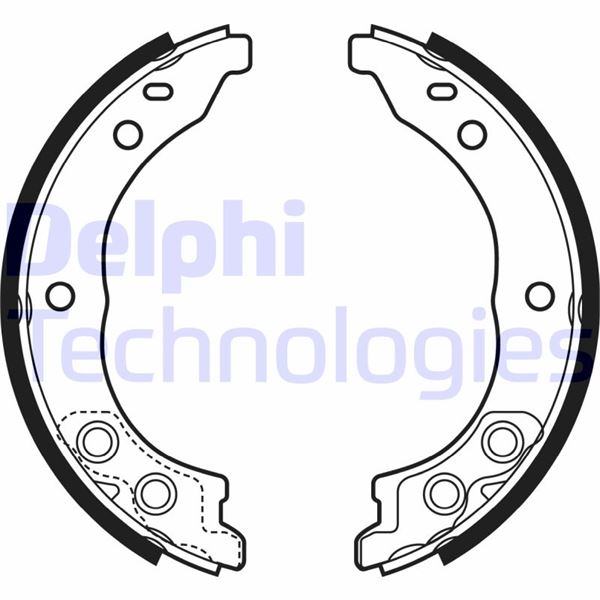 FREN PABUCU EL FRENİ CITROEN JUMPER. RELAY / FIAT DUCATO / PEUGEOT BOXER 01/00> - DELPHI