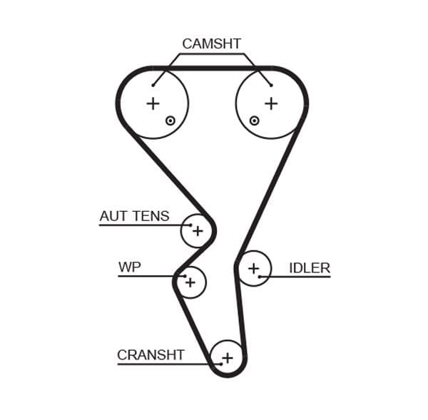 TRİGER KAYIŞI (134x254) 134 DİŞ P206-P307 1.6 PART...