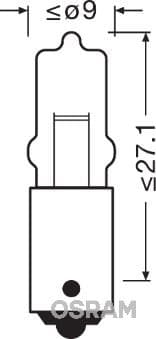 AMPUL 12V 20W BA9S UNV1
