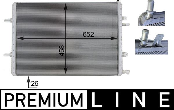 Niedertemperaturkühler AUDI S8 - MAHLE