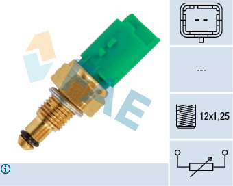 MAZOT POMPA SICAKLIK MUSURU CLIO KANGOO MEGANE 1.5DCI K9K-3008-307-308-407-5008-C4-C5- 2.0HDI - FAE - OEM 166391343R