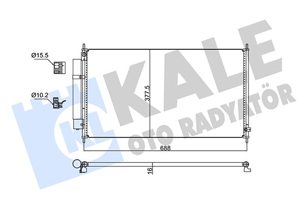 KONDENSER HONDA CITY - KALE - OEM 80110SELT01