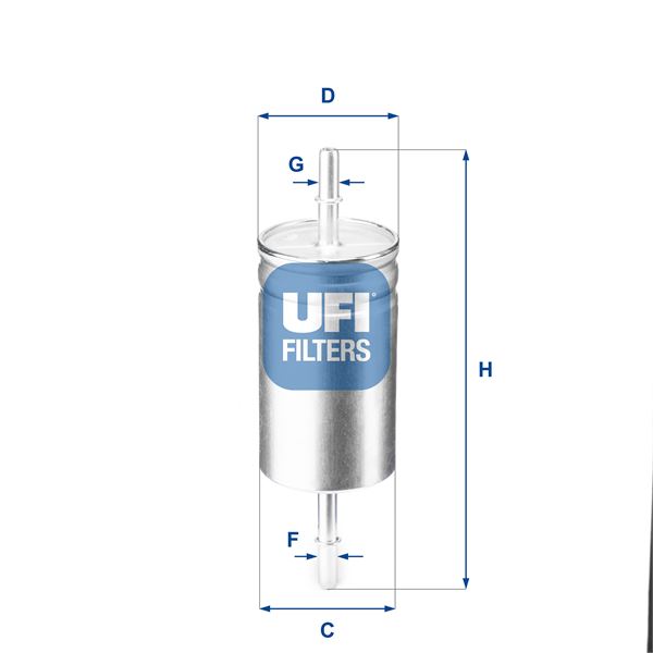 YAKIT FİLTRESİ FOCUS 1.4-1.6 1.8 16V-2.0 16V-ST170-RS (98-04-2.0 12=> CMAX 1.6-(04-07-10=> VOLVO S40 - UFI - OEM 3M519B072CH