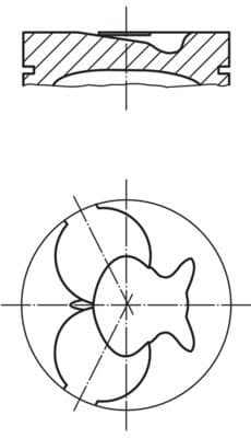 (x) (002PI00024100) MOTOR PİSTON+SEGMAN (STD) MERC...