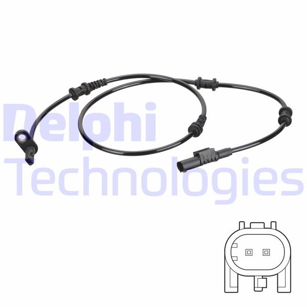 ABS SENSORU ON MERCEDES W176 W246 C117 X117 X156 - DELPHI - OEM A2465403215