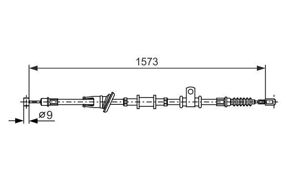 FREN TELİ. 1573 MM — BOSCH 1987482399 - BOSCH
