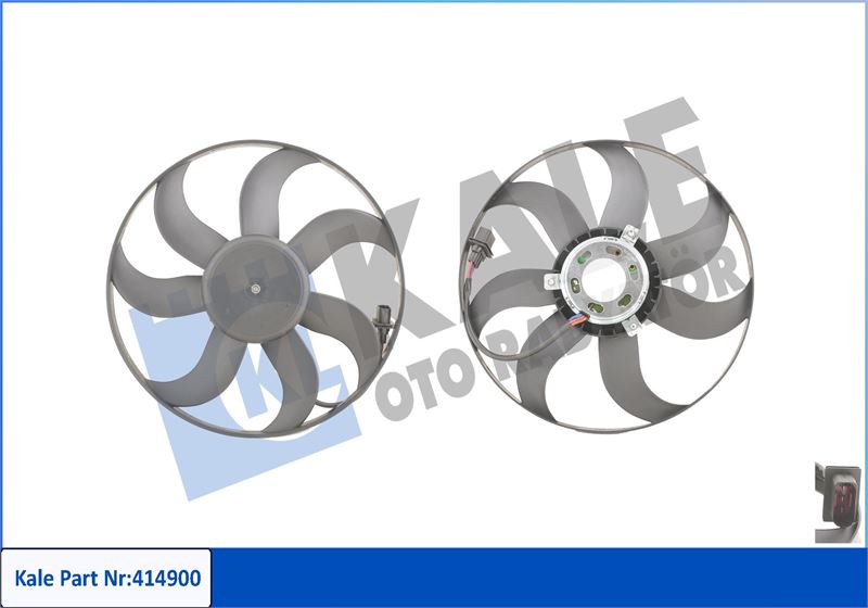 FAN MOTORU PERVANELİ POLO-CORDOBA(02-09)IBIZA IV-V-FABIA(99-08) 1.2-1.4 16V-1.6 16V(250-80W 394mm) - KALE - OEM 6Q0959455AD
