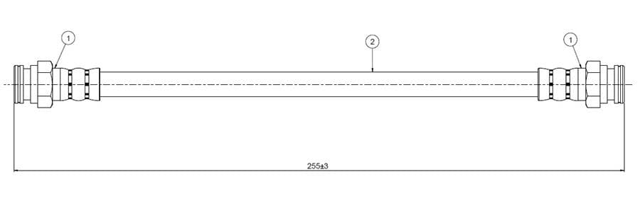 FREN HORTUMU arka Felicia …-95 - CAVO - OEM 115595621