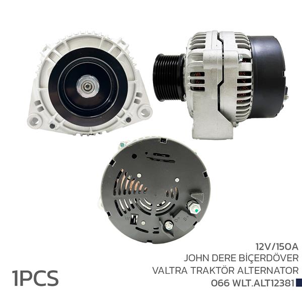 ALTERNATÖR (SARJ DİNAMOSU) 12V 150A JONH DERE BİÇERDÖVER VALTRA TRAKTÖR - VOLTECH - OEM BF6M1013FC